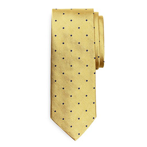Dot Repp Tie - Gold-Navy